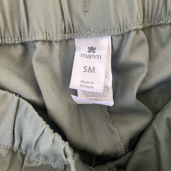 Matrix by Maevn Women's Solid Scrub Pants - Size Small Green Olive Straight Leg - Picture 3 of 6